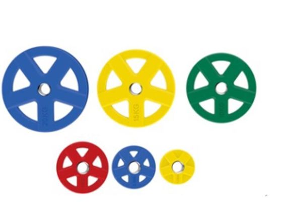 저소음 웨이트리프팅 플레이트 고무 코팅 버전 높은 충격 저항성 내구성 플레이트 중량 체육관용으로 설계