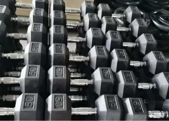 가정 고무에 의하여 감싸이는 육 아령 2 팩 10LB 근육을 위한 비 미끄러짐 인체 공학적 손 무게